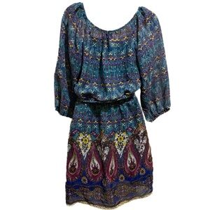 2B Bebe Boho Floral Dress, Festival/country/bohemian/gipsy style, Size S Small